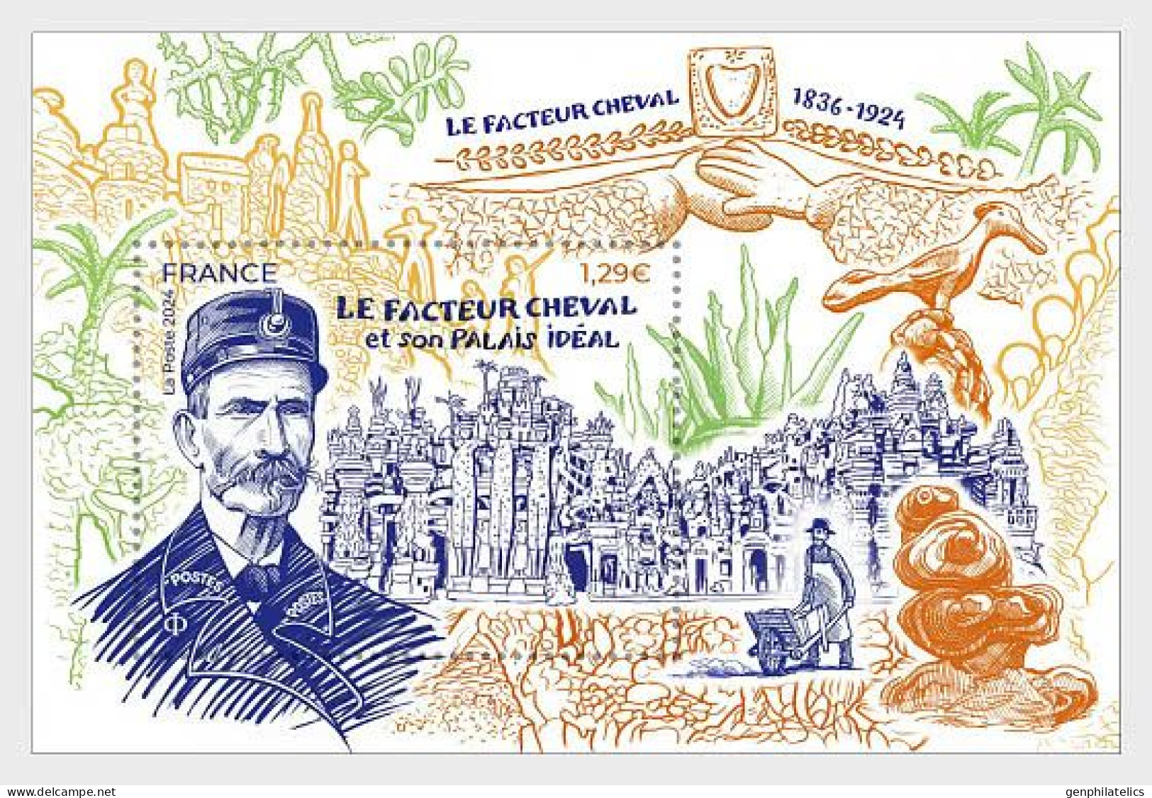 FRANCE 2024 The Postman Cheval And His Ideal Palace - Fine S/S MNH - Neufs