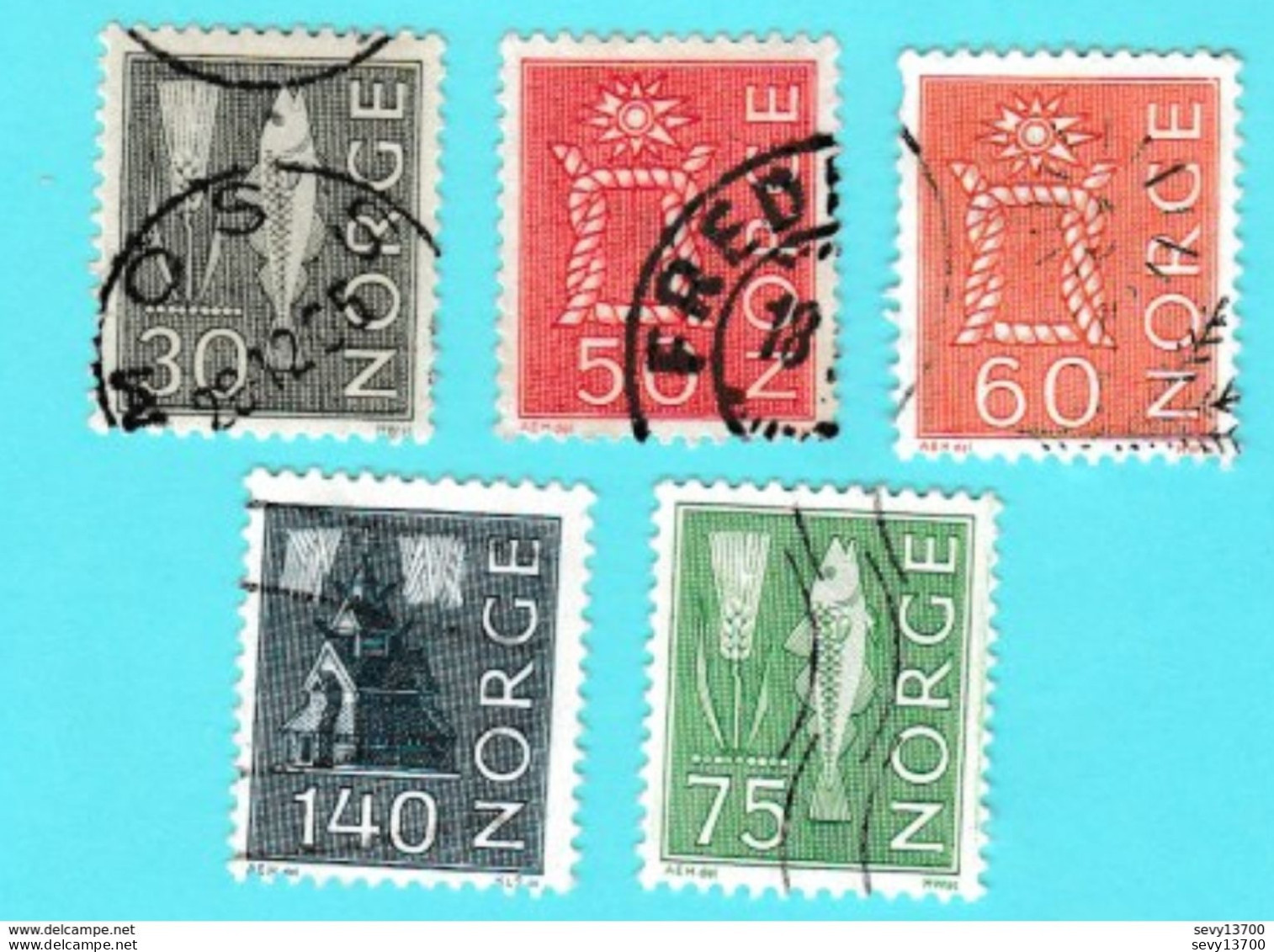 Norvège Lot 15 Timbres - Sonstige & Ohne Zuordnung