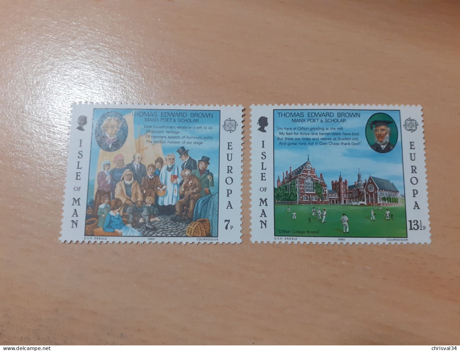 TIMBRES   EUROPA   1980   ILE  DE  MAN   N  157  /  158   COTE  1,00  EUROS    NEUFS  LUXE** - 1980