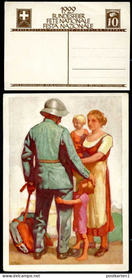 Postkarte P133-02 BUNDESFEIER Postfrisch Feinst 1929 - Enteros Postales
