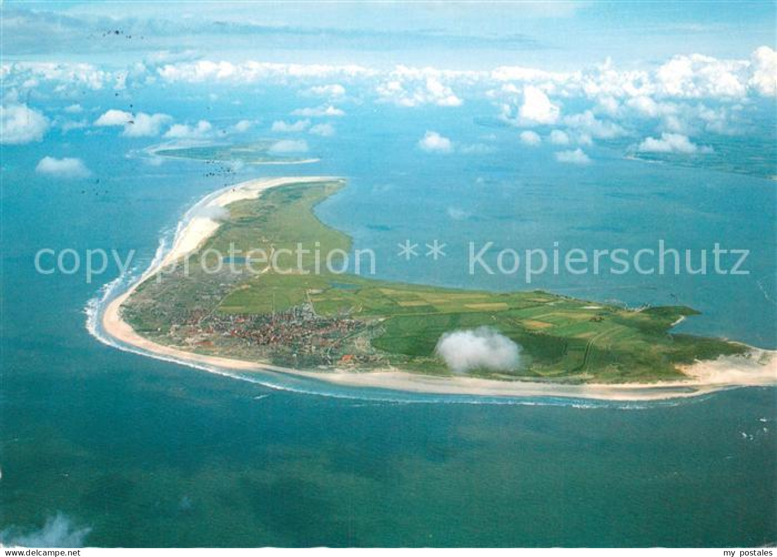 73705375 Langeoog Nordseebad Mit Spiekeroog Und Wangerooge Festland Blick Von We - Langeoog