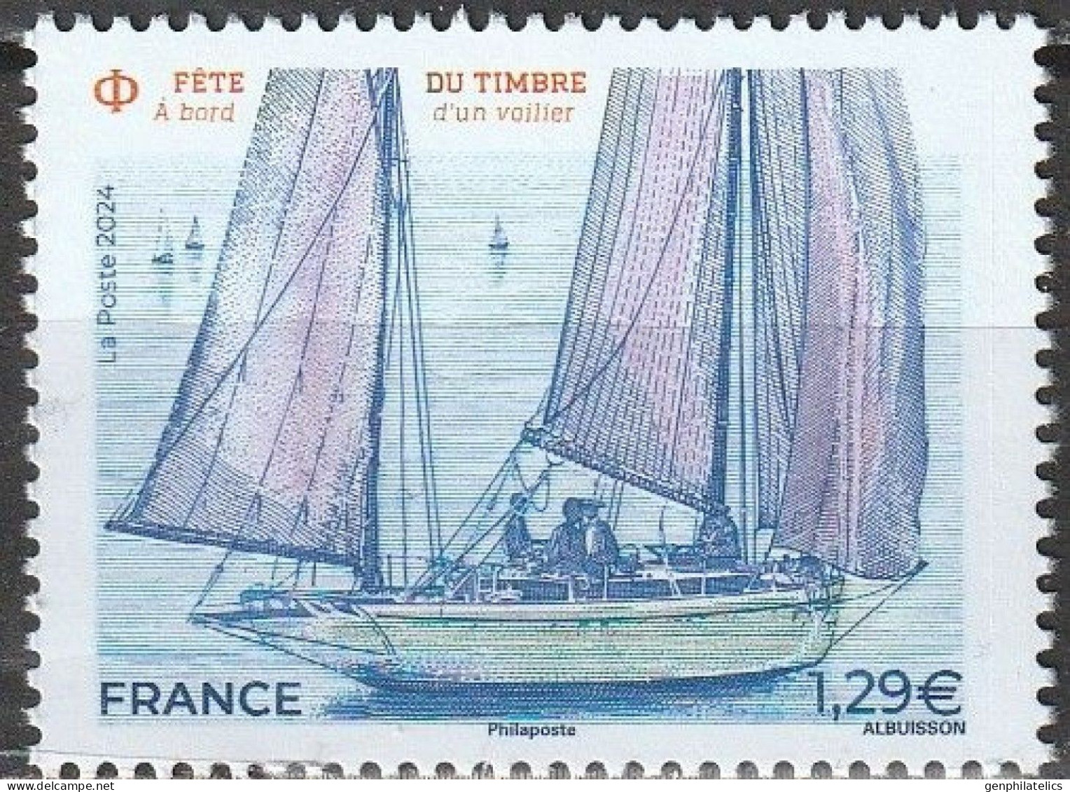 FRANCE 2024 TRANSPORT Vehicles. Sale Boat SHIP - Fine Stamp MNH - Ungebraucht