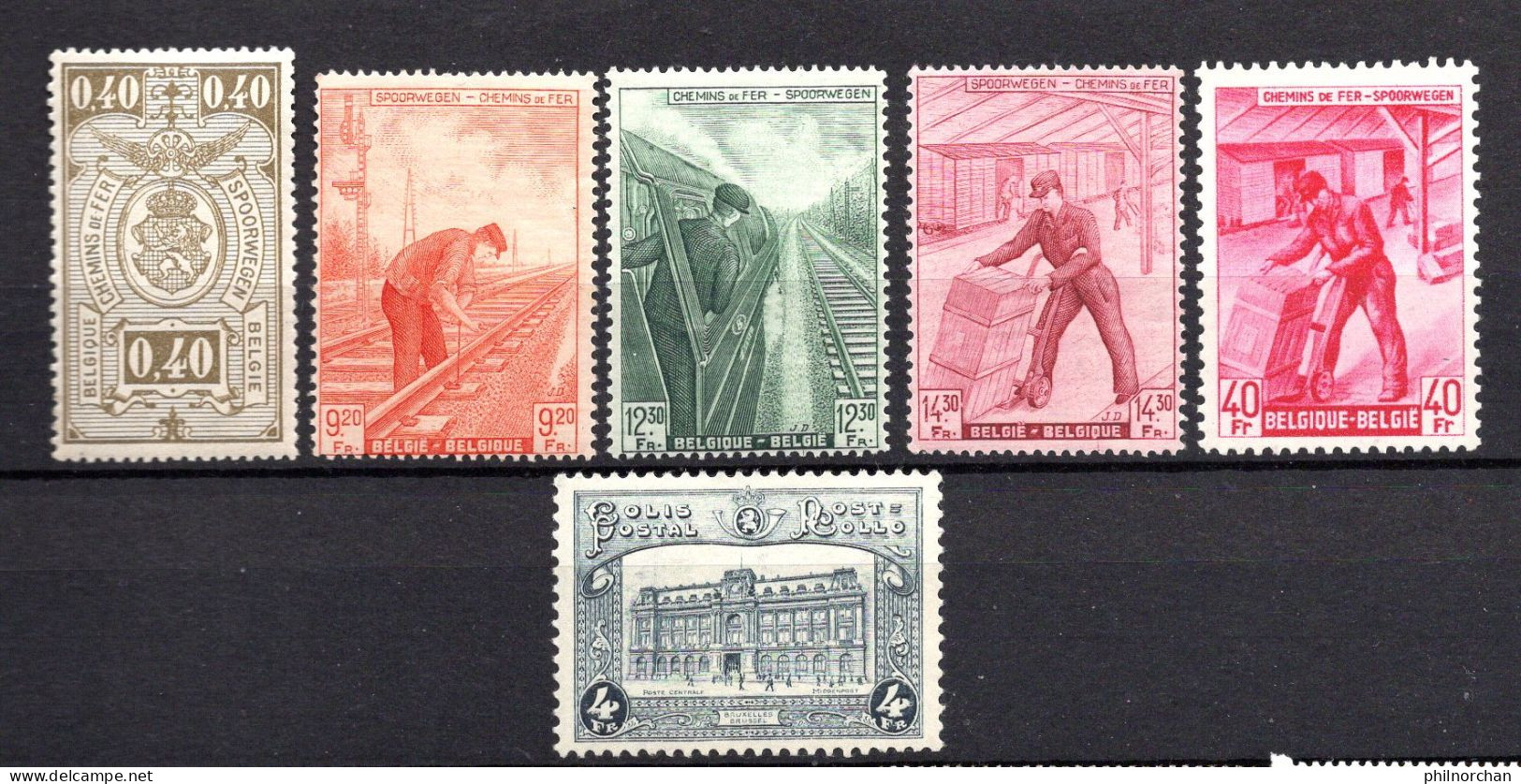 Belgique 1923à1942 Colis Postaux Neufs** TB N°140,171,260,261,262,286  1,50 €    (cote 10,90 €, 6 Valeurs) - Postfris