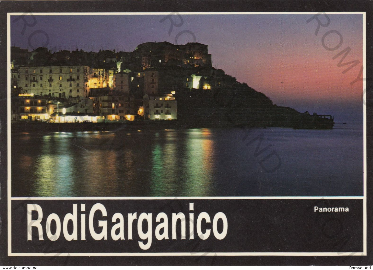 CARTOLINA  C10 RODI GARGANICO,FOGGIA,PUGLIA-PANORAMA-MARE,VACANZA,SPIAGGIA-LUNGOMARE,BELLA ITALIA,VIAGGIATA 1988 - Foggia