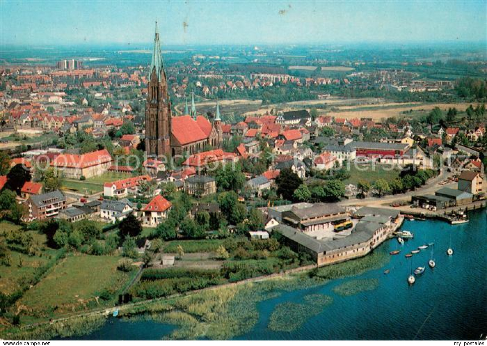 73705308 Schleswig Holstein Stadtbild Mit St. Petri Kirche An Der Schlei Schlesw - Schleswig