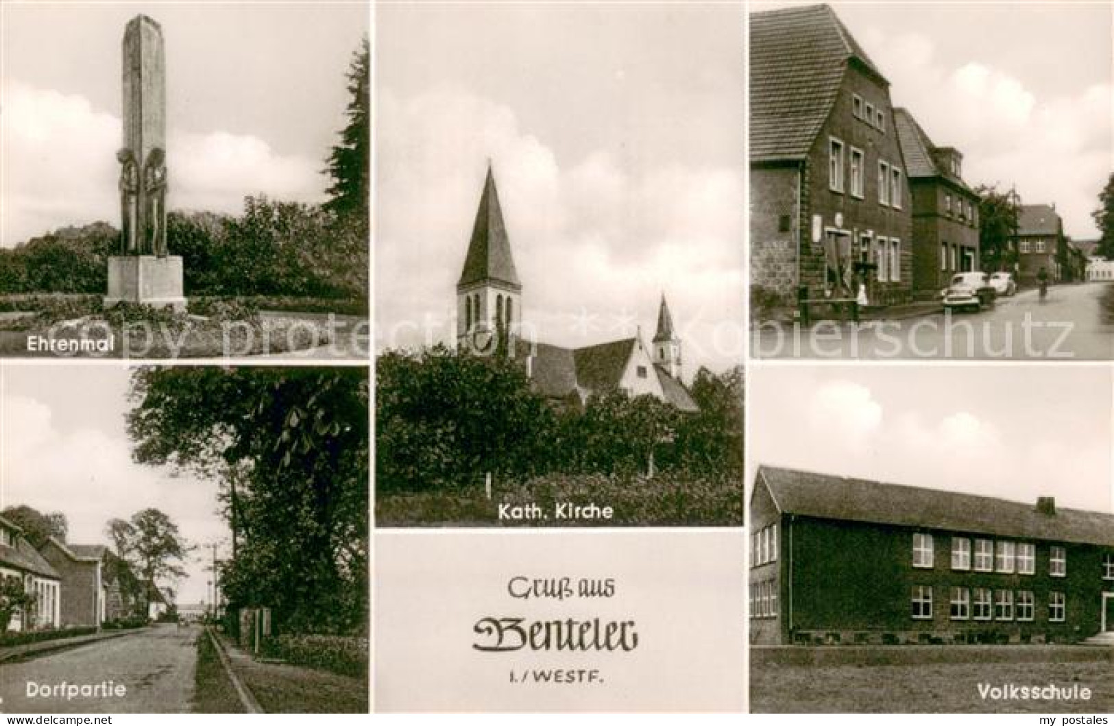 73705236 Benteler Ehrenmal Kath Kirche Strasse Dorfpartie Volksschule Benteler - Other & Unclassified