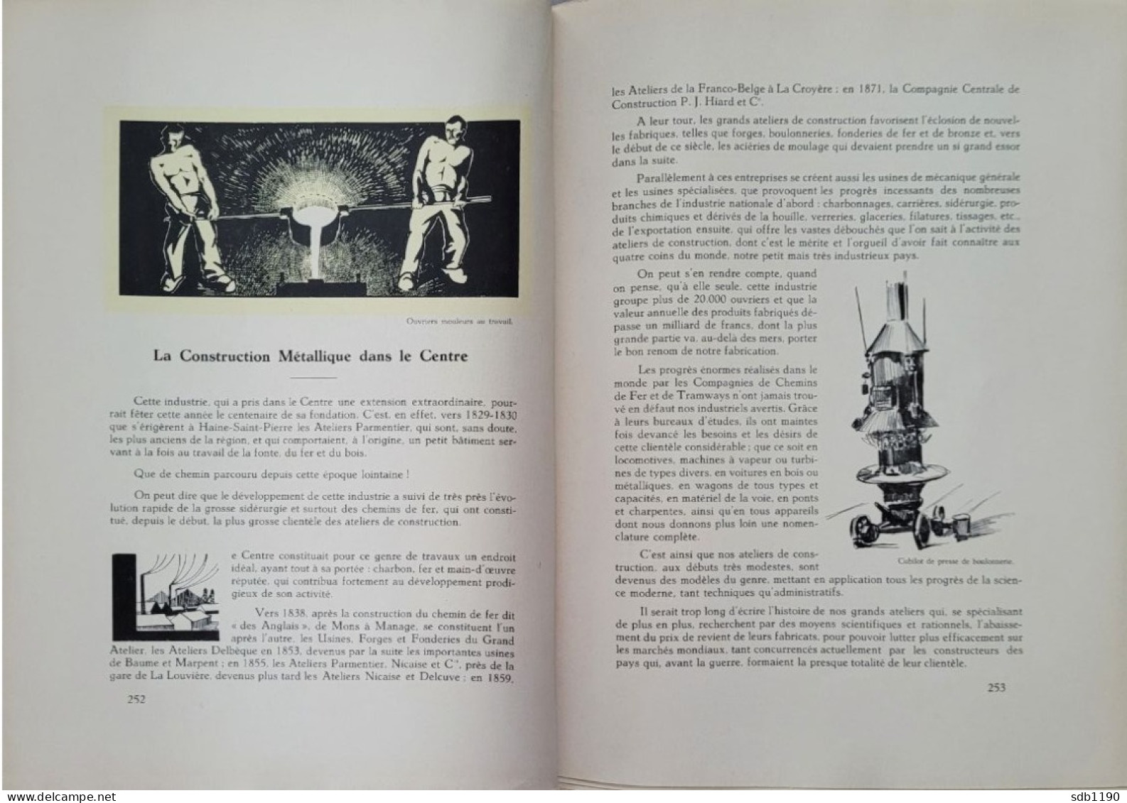 Livre 'Le Centre archéologique, folklorique, industriel, commercial, artistique, scolaire' 1930 avec 317 illustrations