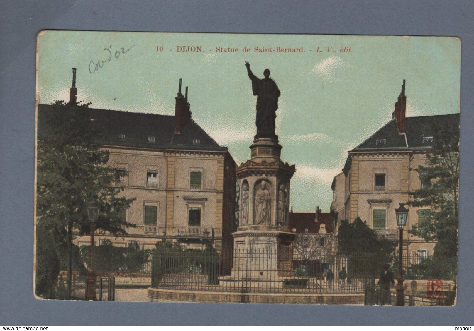 CPA - 21 - Dijon - Statue De Saint-Bernard - Colorisée - Circulée - Dijon