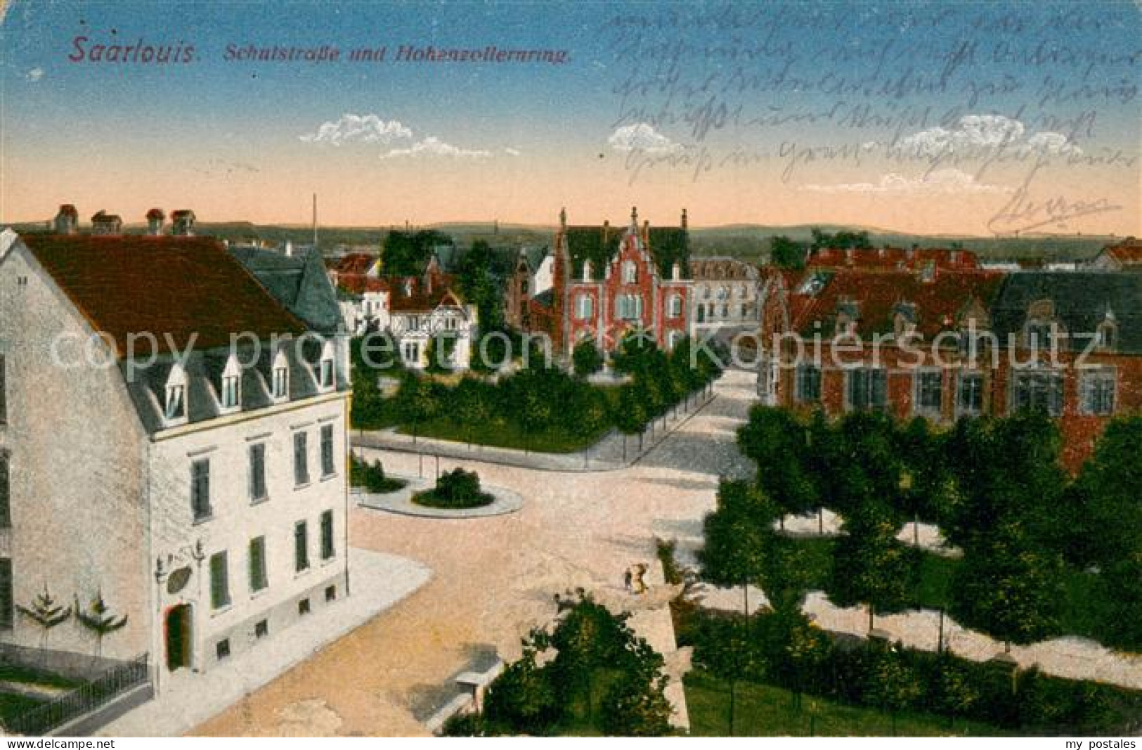 73705182 Saarlouis Schulstrasse Mit Hohenzollernring Saarlouis - Sonstige & Ohne Zuordnung