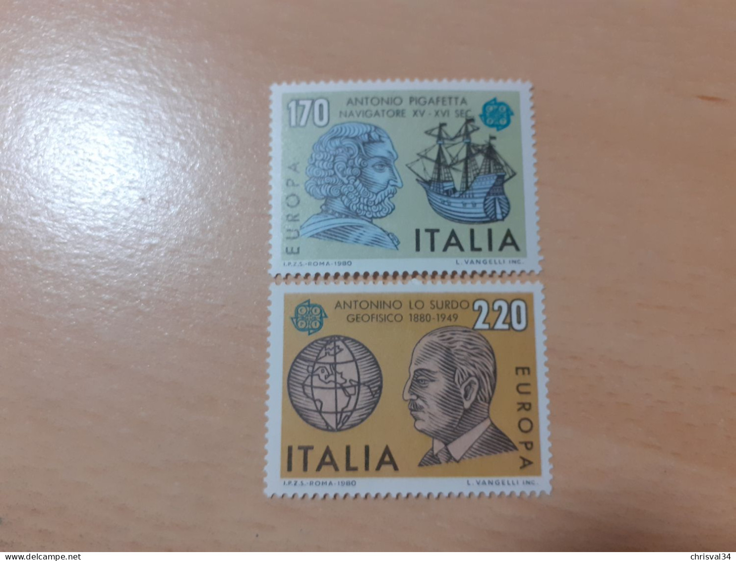 TIMBRES   EUROPA   1980   ITALIE   N  1418  /  1419   COTE  2,00  EUROS    NEUFS  LUXE** - 1980