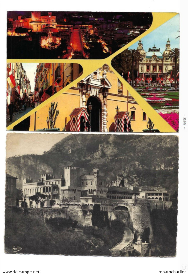 Lot de 8 Cartes postales"Monaco".
