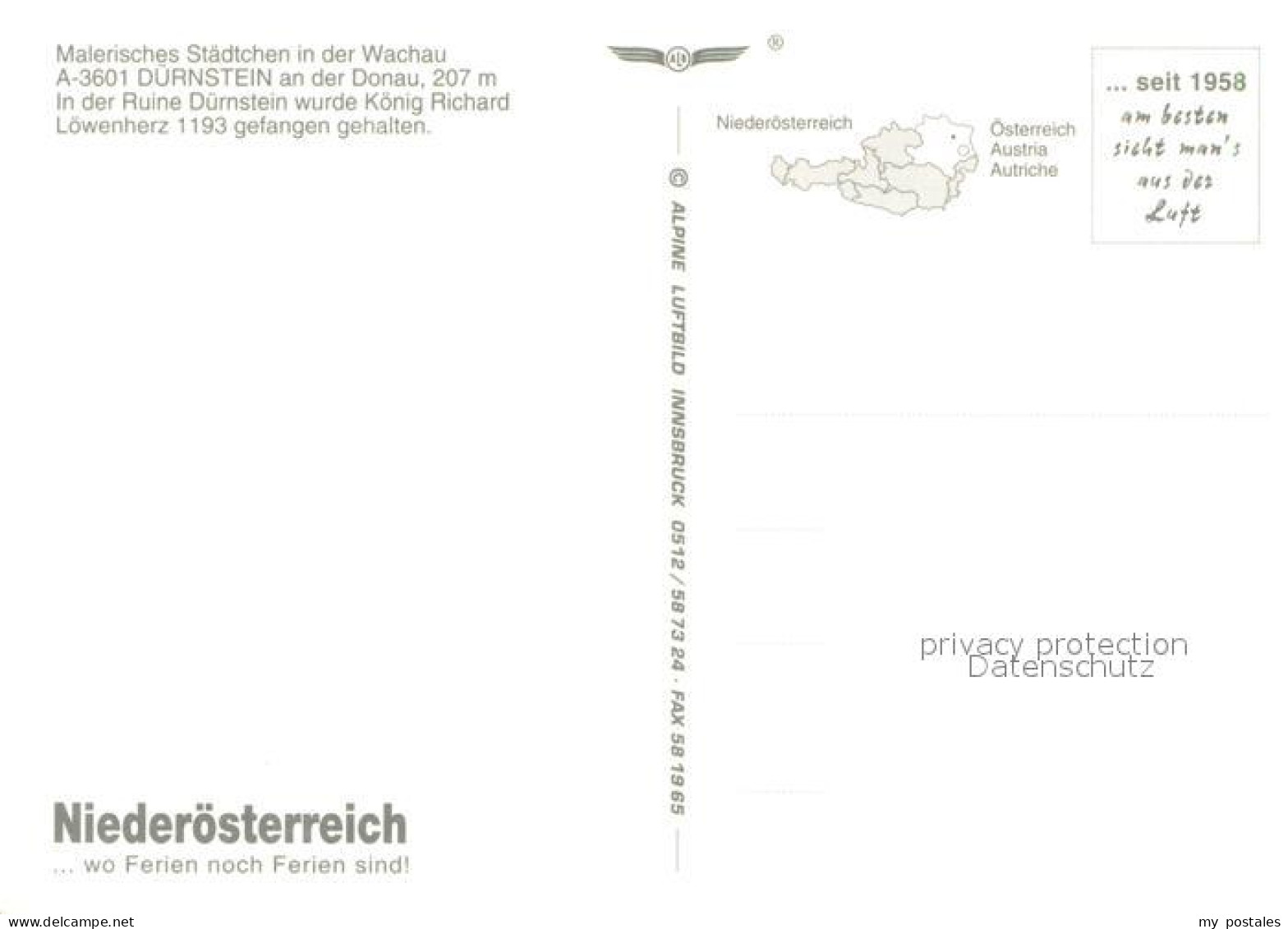 73705096 Duernstein Wachau Fliegeraufnahme Mit Ruine Duernstein Duernstein Wacha - Other & Unclassified