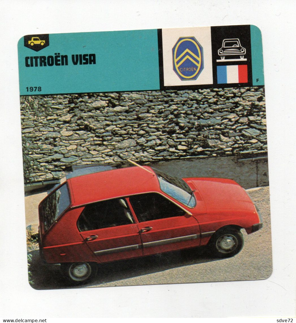 FICHE AUTOMOBILE -  CITROËN VISA - Voitures