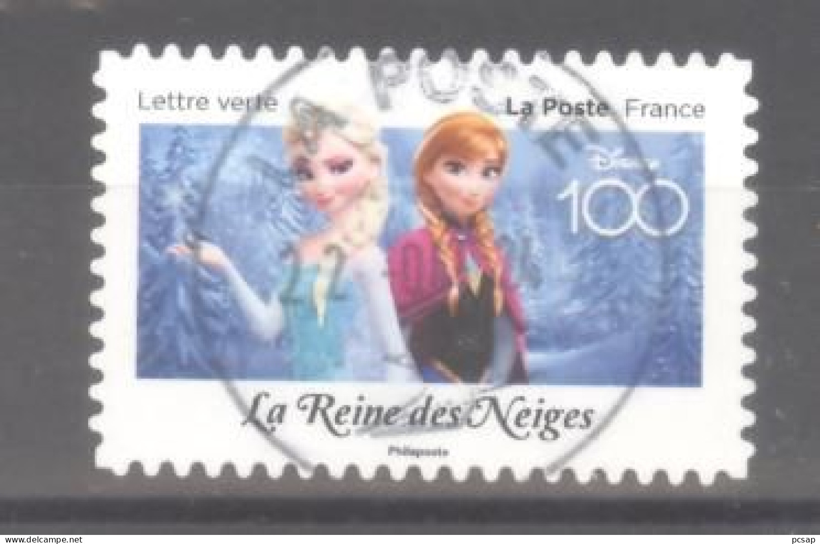 France Autoadhésif Oblitéré N°2330 (DISNEY 100 : La Reine Des Neiges) Cachet Rond) - Oblitérés