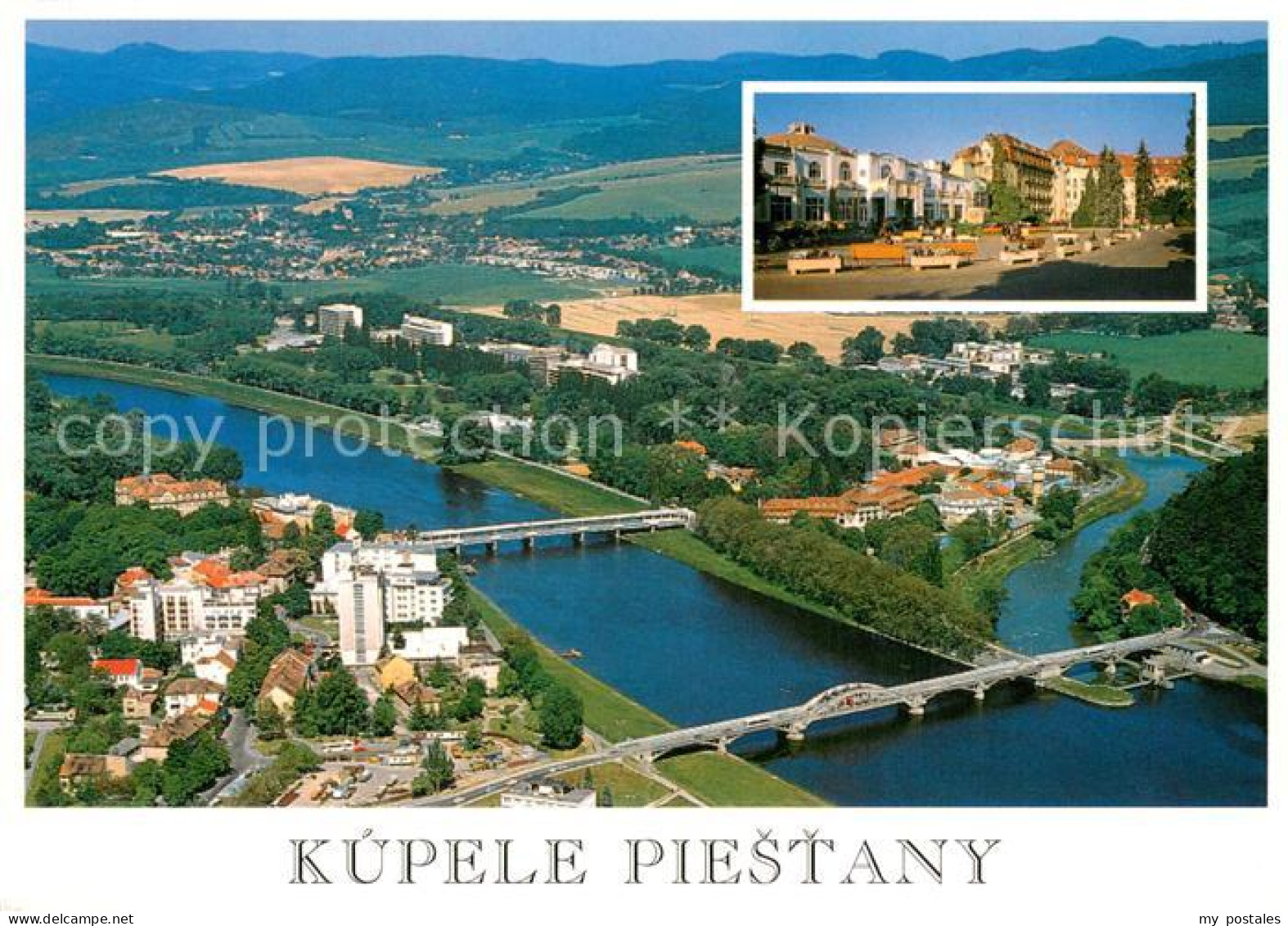 73704989 Piestany Kupele Irma A Ld Thermia Palace Fliegeraufnahme  Piestany - Slovaquie