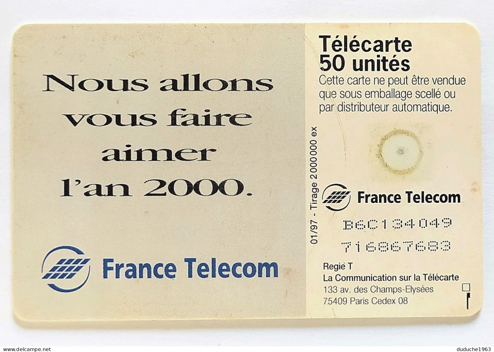 Télécarte France - Nous Allons Vous Faire Aimer L'An 2000 - Sin Clasificación