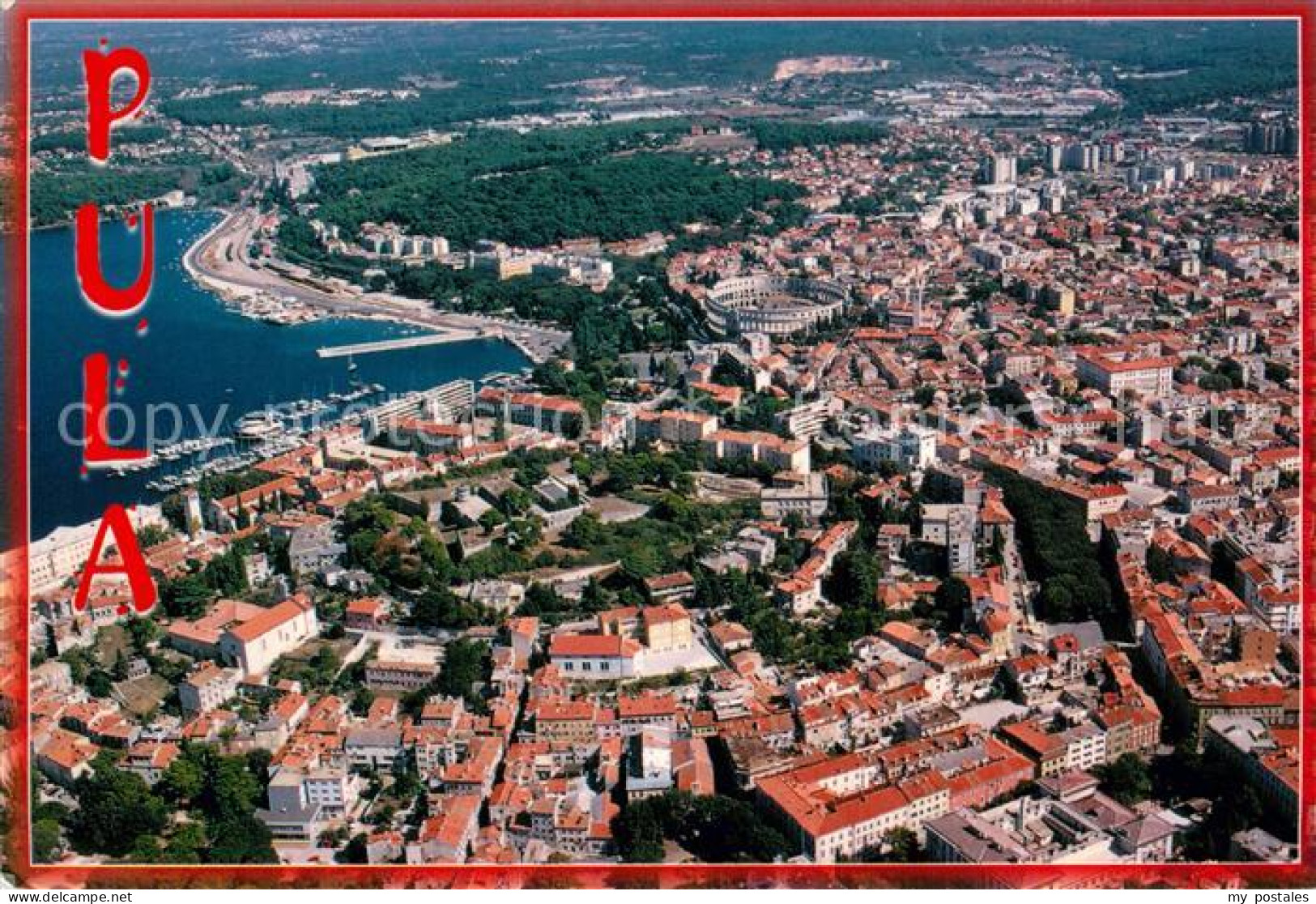 73704946 Pula Pola Croatia Fliegeraufnahme  - Croatia