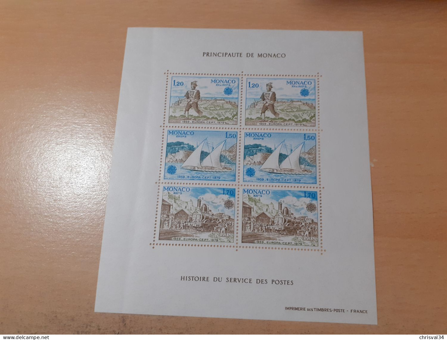 TIMBRES   EUROPA   1989   BF  MONACO   N  17   COTE  30,00  EUROS    NEUFS  LUXE** - 1979