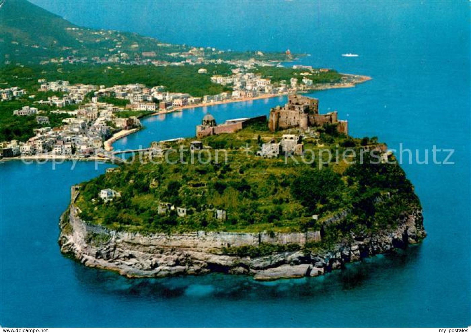 73704943 Ischia Fliegeraufnahme Mit Aragonischem Schloss Ischia - Other & Unclassified