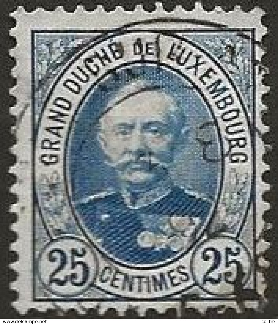 Luxembourg N°62 (ref.2) - 1891 Adolphe Front Side