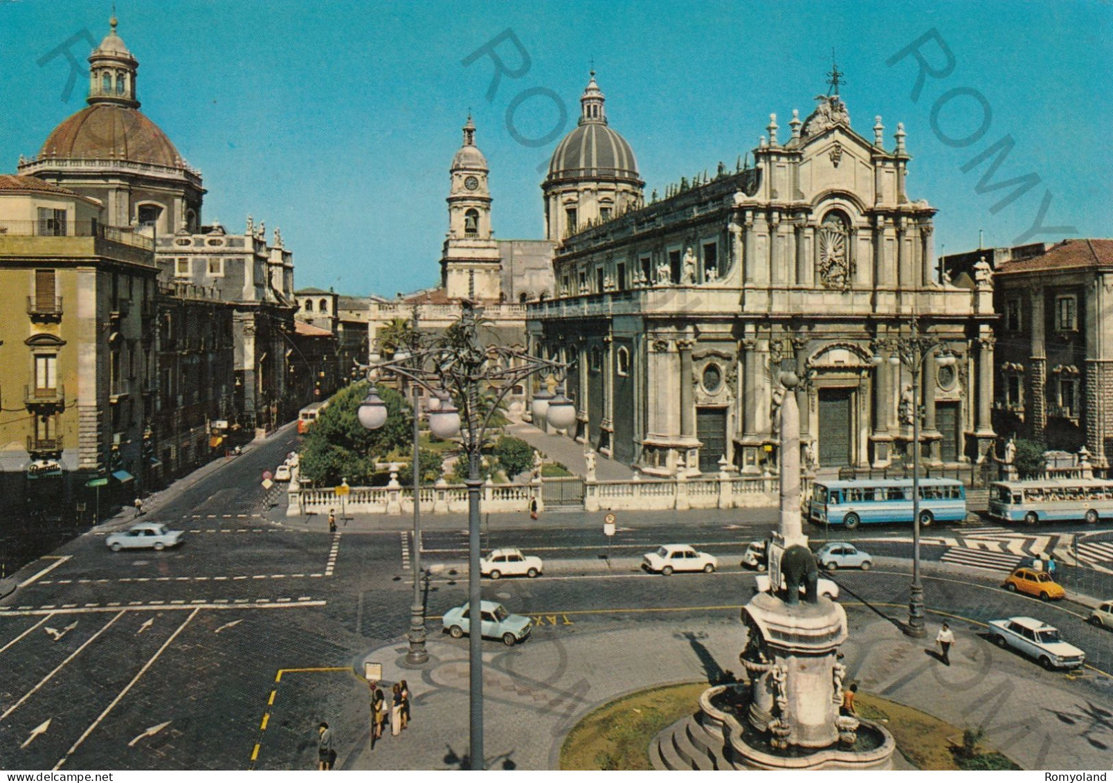 CARTOLINA  C10 CATANIA,SICILIA-IL DUOMO-STORIA,MEMORIA,CULTURA,RELIGIONE,IMPERO ROMANO,BELLA ITALIA,VIAGGIATA 1983 - Catania