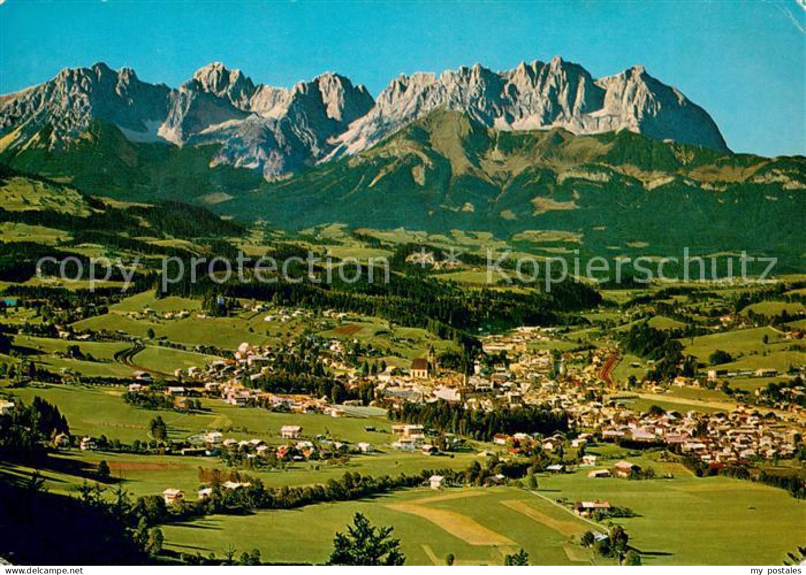 73704919 Kitzbuehel Tirol Fliegeraufnahme Mit Wildem Kaiser Kitzbuehel Tirol - Autres & Non Classés