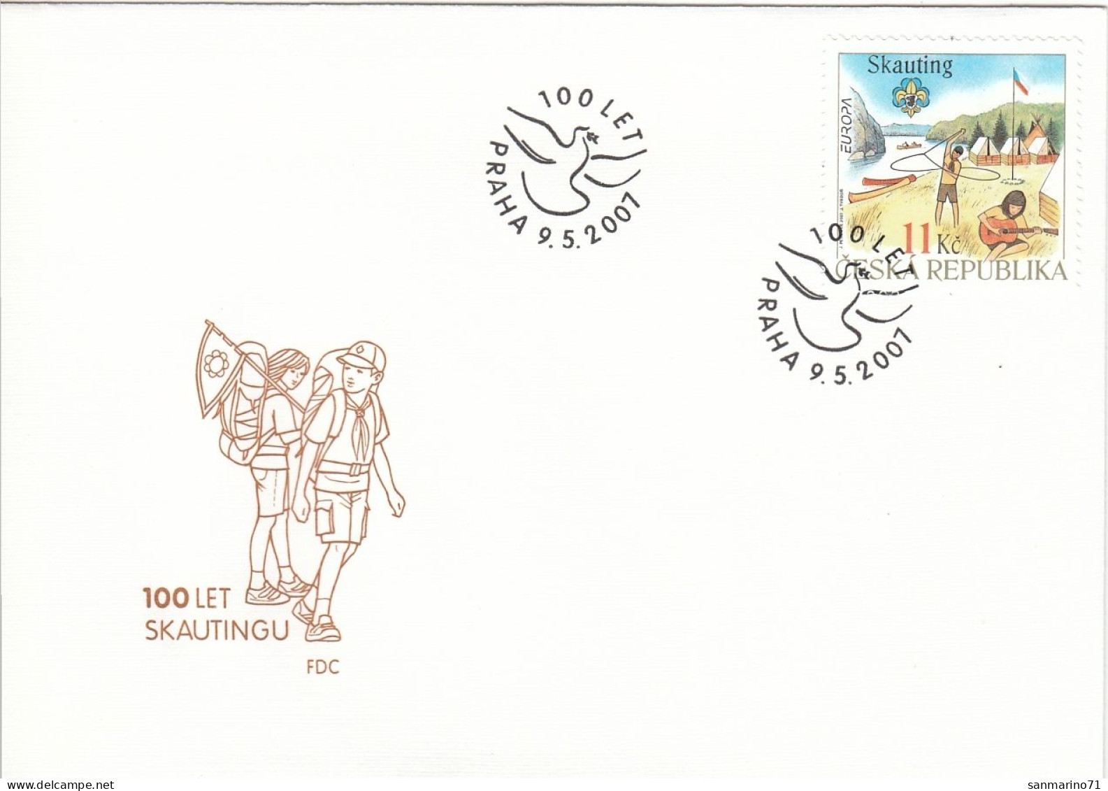 FDC CZECH REPUBLIC 516 - Brieven En Documenten