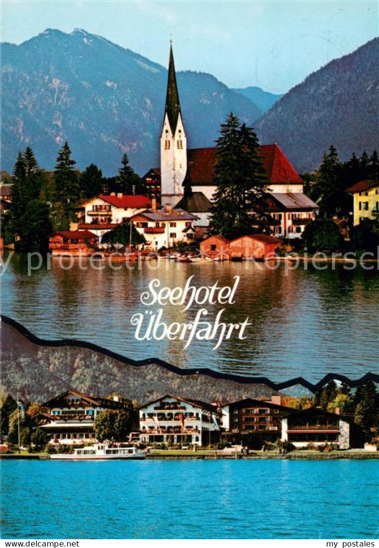 73704836 Rottach-Egern Seehotel Ueberfahrt Kirche Ansicht Vom See Aus Rottach-Eg - Other & Unclassified