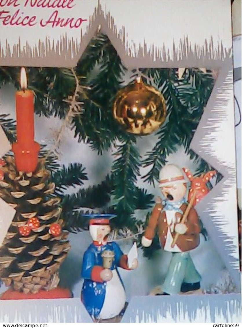 BUON NATALE  TPUPAZZI CON FUNGO FUNGHI FUNGHETTI  VB1976 JV6353 - Pilze