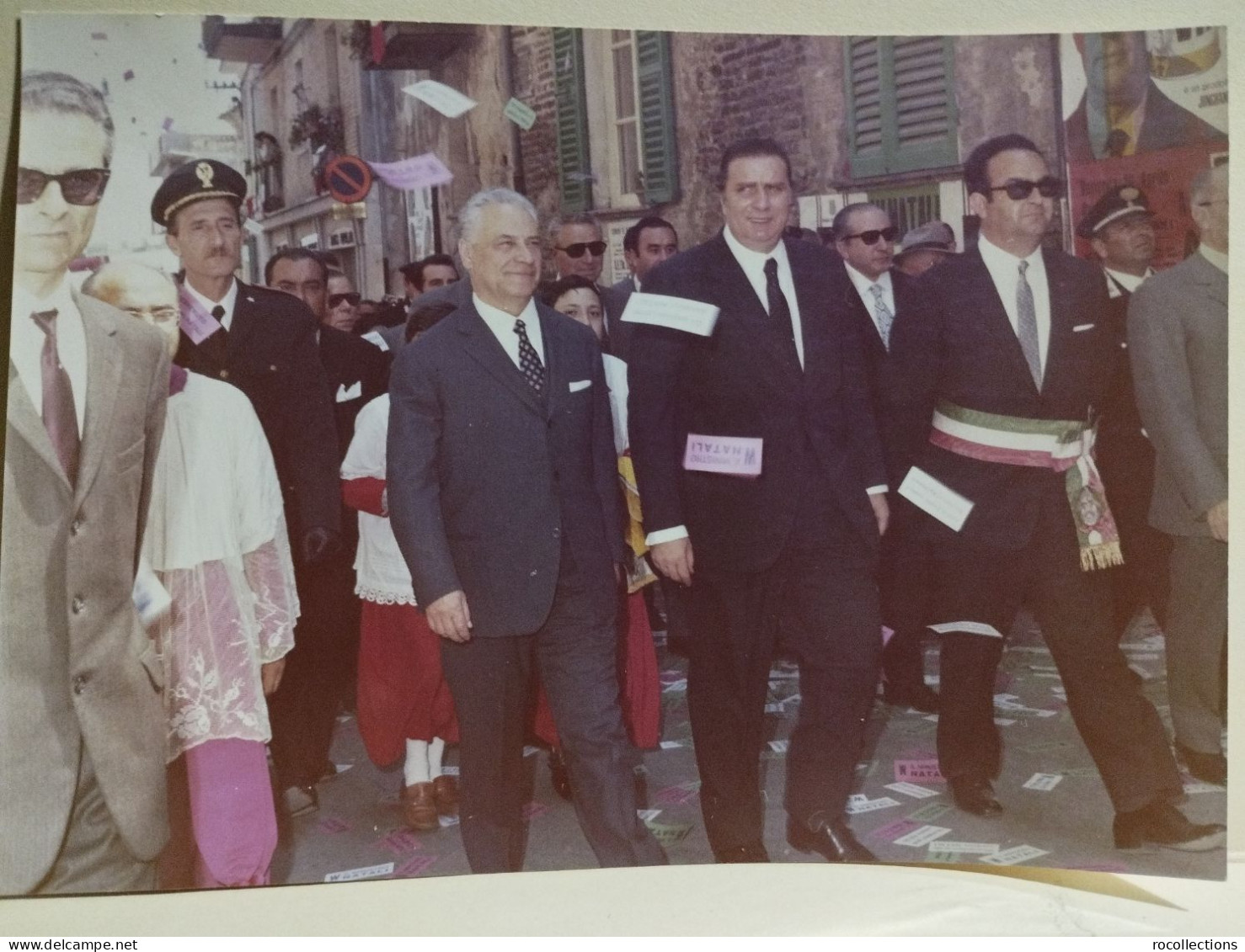 Italia Foto CITTA' SANT'ANGELO (Pescara) Autorità Ministro Natali Inaugurazioni Festeggiamenti 1970. Da Identificare - Europe