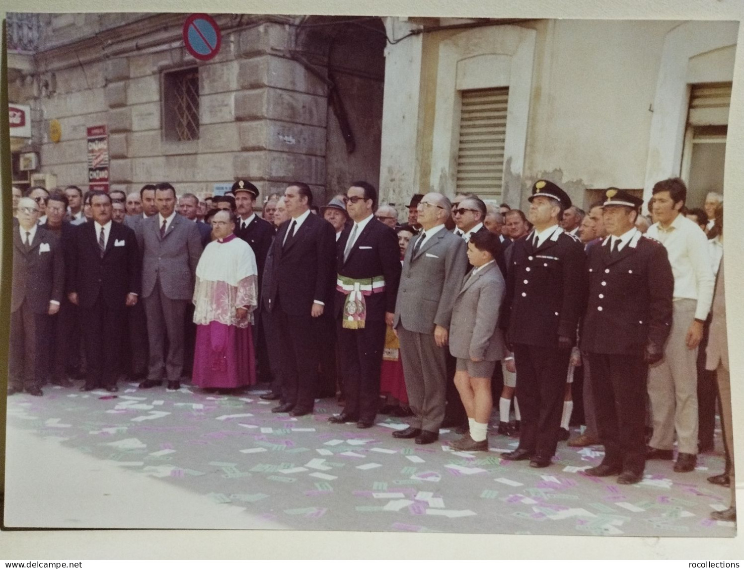 Italia Foto CITTA' SANT'ANGELO (Pescara) Autorità Ministro Natali Inaugurazioni Festeggiamenti 1970. Da Identificare - Europe