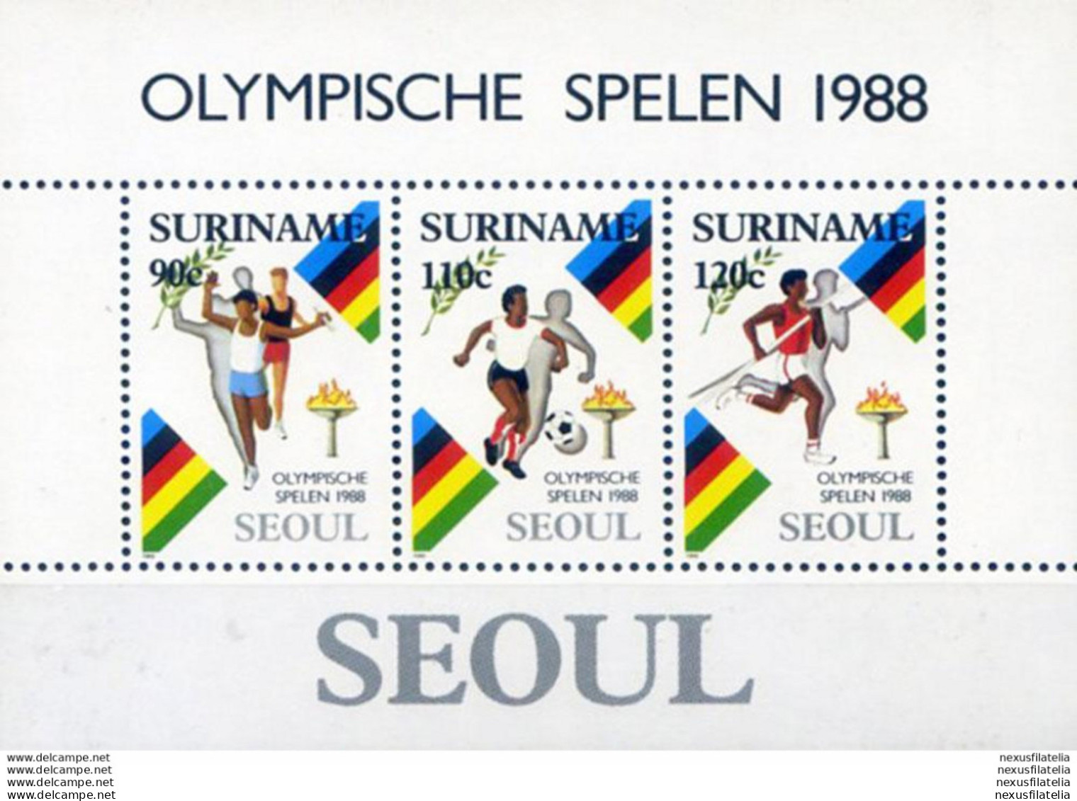 Sport. Olimpiadi Seul 1988. - Surinam