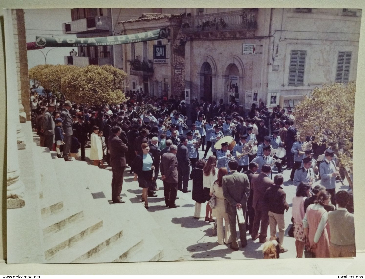 Italia Foto CITTA' SANT'ANGELO (Pescara) Autorità Ministro Natali Inaugurazioni Festeggiamenti 1970. Da Identificare - Europe