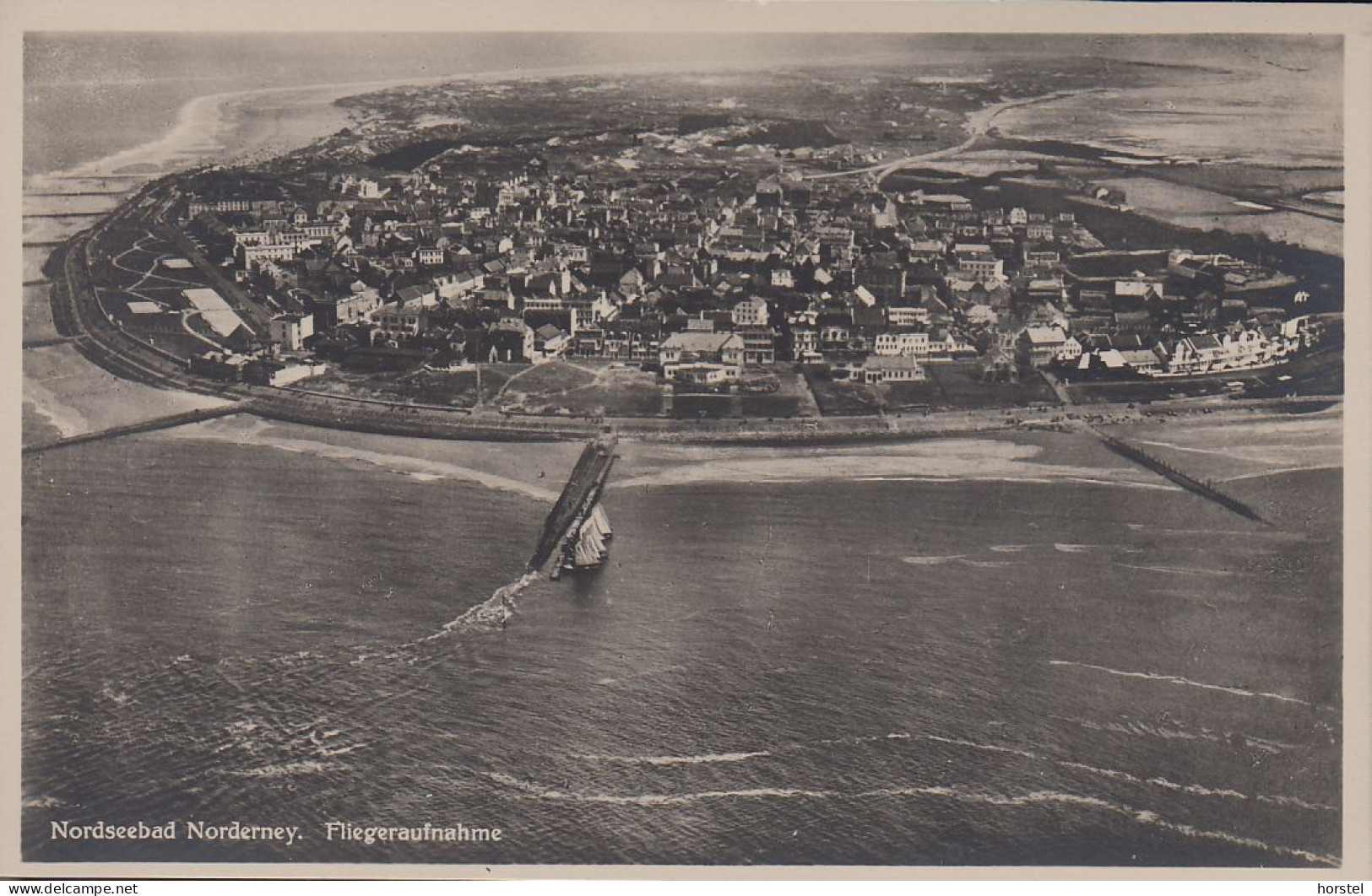 D-26548 Norderney - Alte Cekade  Fliegeraufnahme - Air View - Aerial View - Norderney