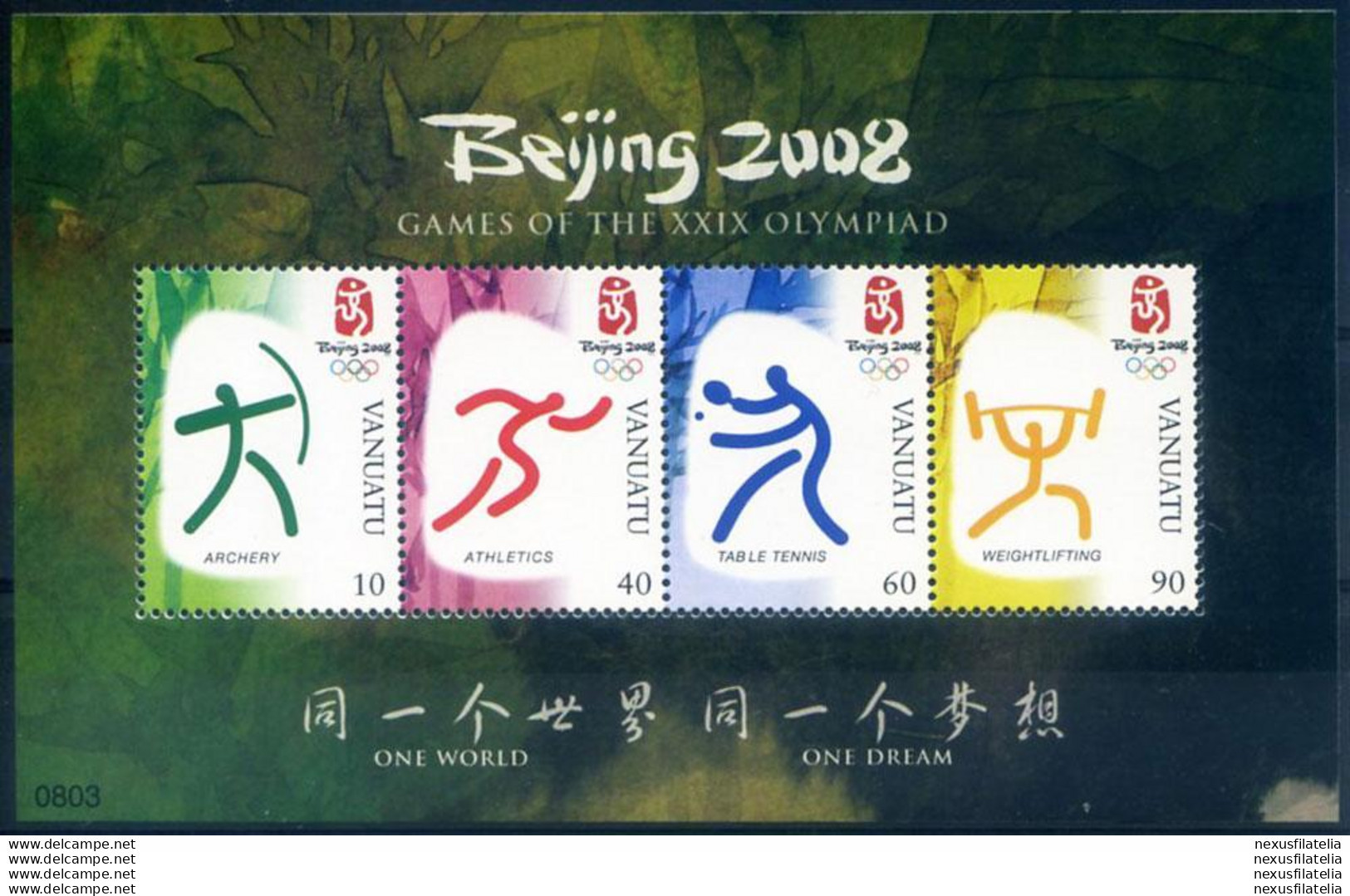 Sport. Olimpiadi Pechino 2008. - Vanuatu (1980-...)