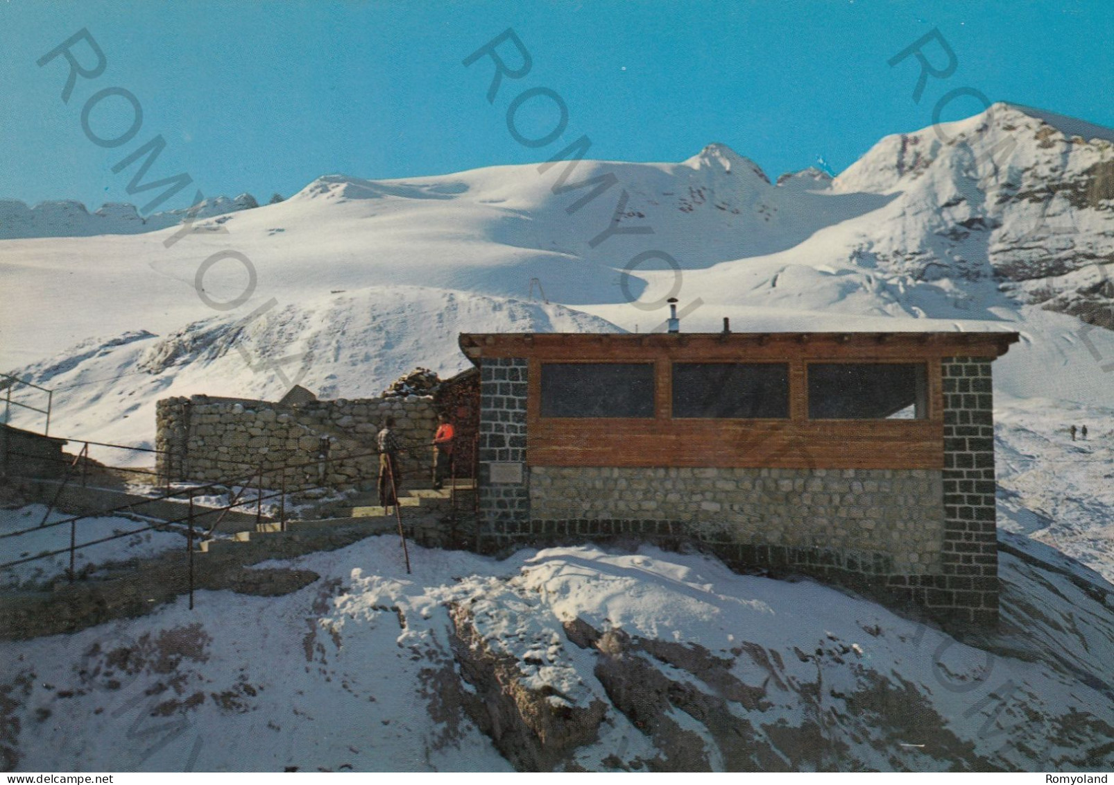 CARTOLINA  C10 CHALET PIAN DEI FIACCONI M.2626,TRENTO,TRENTINO ALTO ADIGE-VERSO LA MARMOLADA M.3342,NON VIAGGIATA - Trento