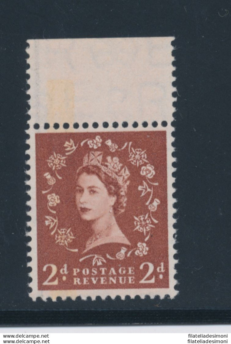 1959 GRAN BRETAGNA - Elisabetta II N. 309F Grafite Bande Fosforo - MNH** - Autres & Non Classés