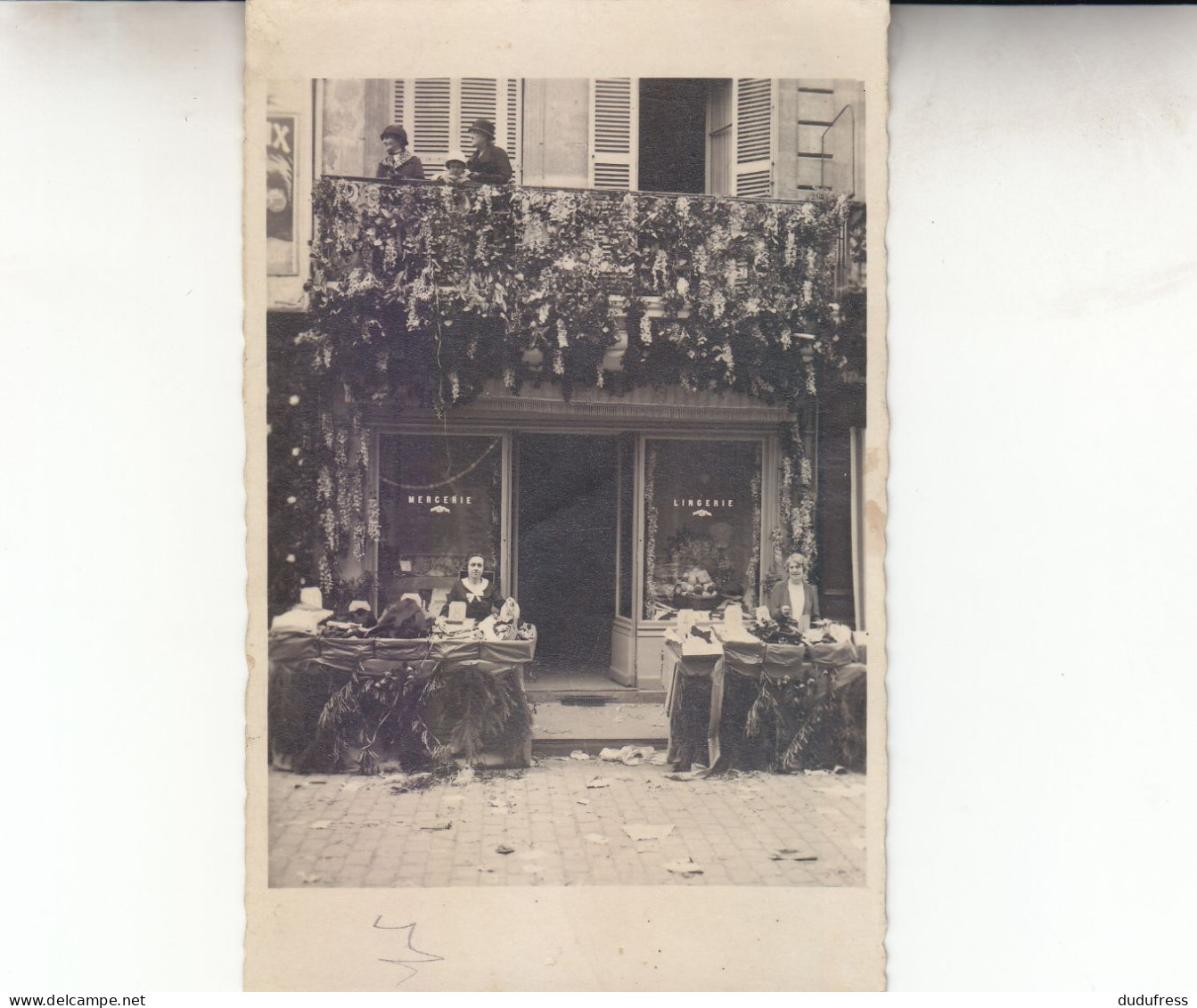 SAINTE FOY LA GRANDE CARTE PHOTO MERCERIE - Autres & Non Classés