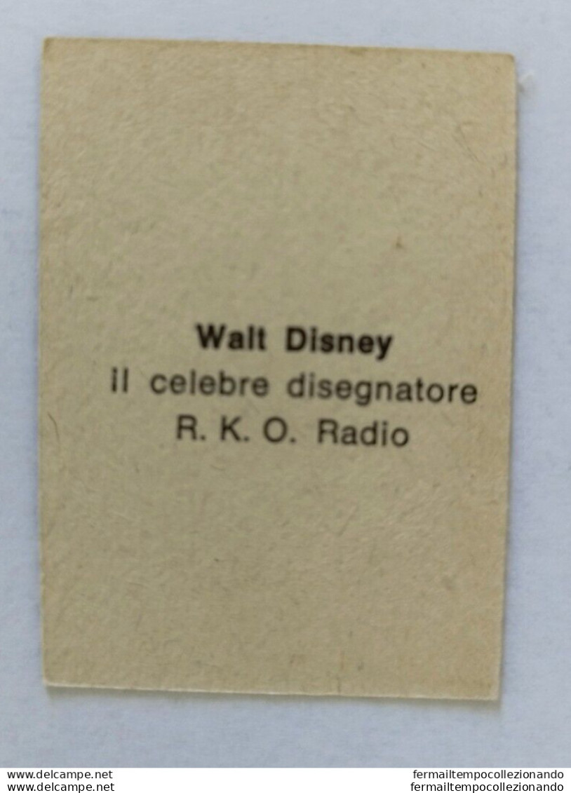 Bh1 Figurina Walt Disney Il Celebre Disegnatore Graad The Famous Cartoonist - Altri & Non Classificati