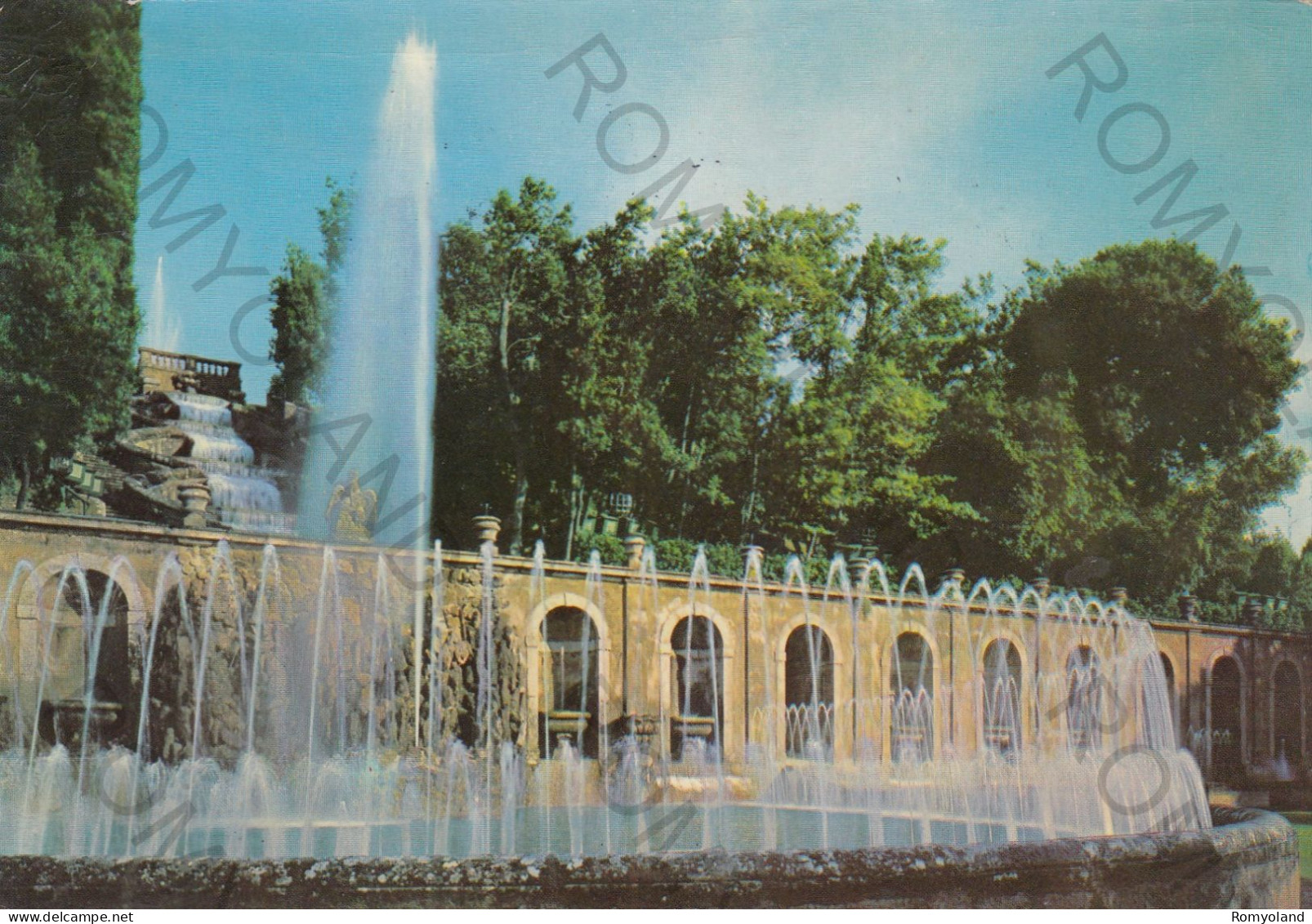 CARTOLINA  C10 FRASCATI,ROMA,LAZIO-VILLA TORLONIA-TEATRO DELLE FONTANE-STORIA,MEMORIA,CULTURA,RELIGIONE,VIAGGIATA 1979 - Andere Monumente & Gebäude