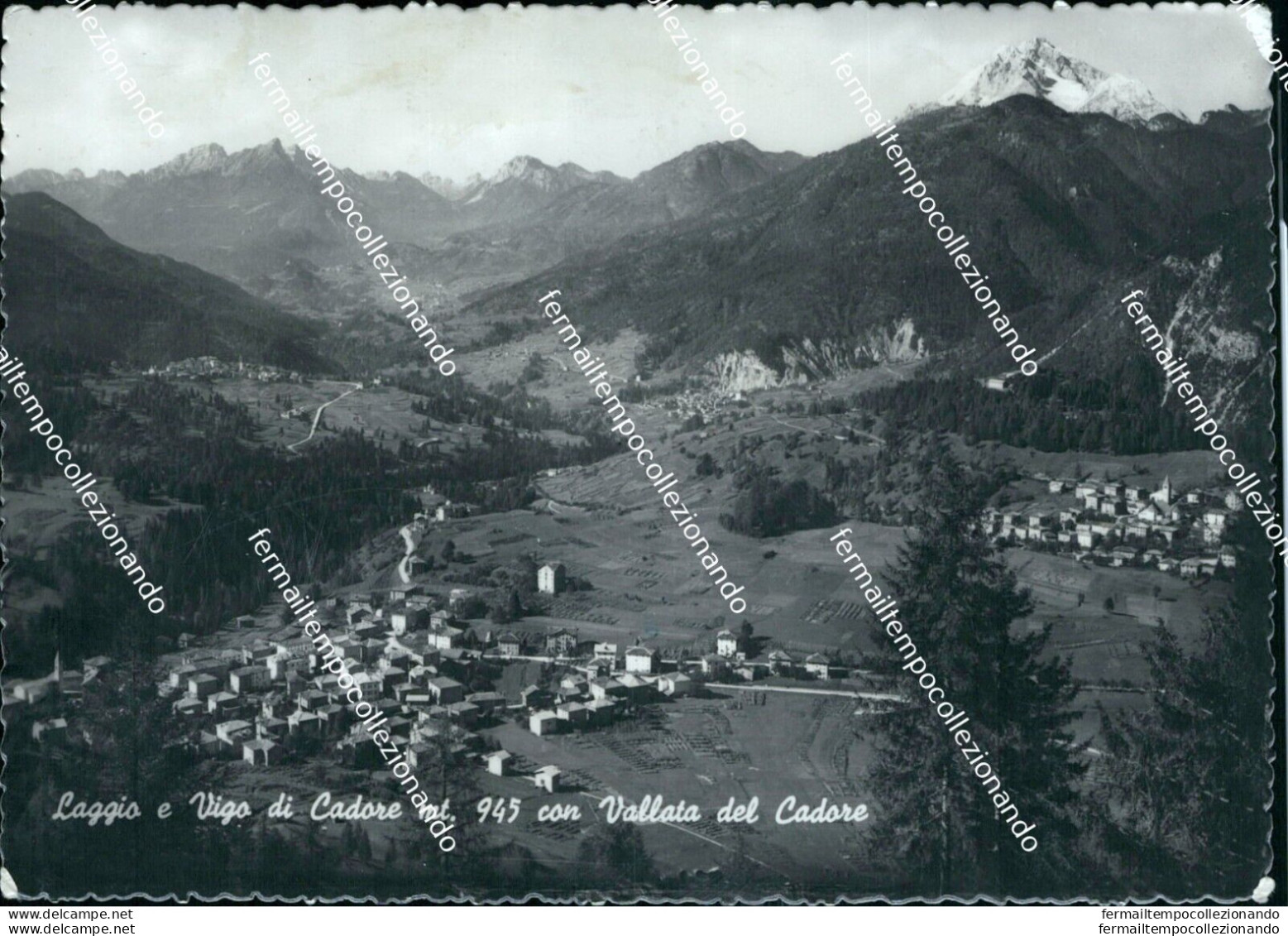 Bm119 Cartolina Laggio E Vigo Di Cadore Provincia Di Belluno - Belluno