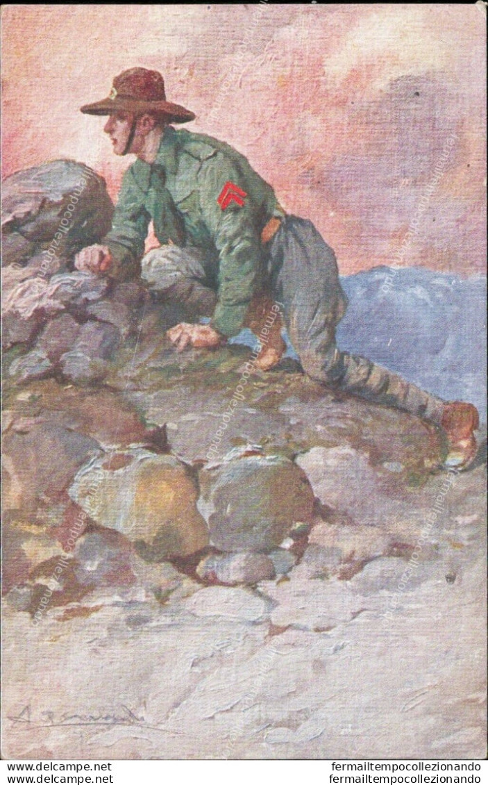 Ap73 Cartolina Militare Illustratore 1916 - Régiments