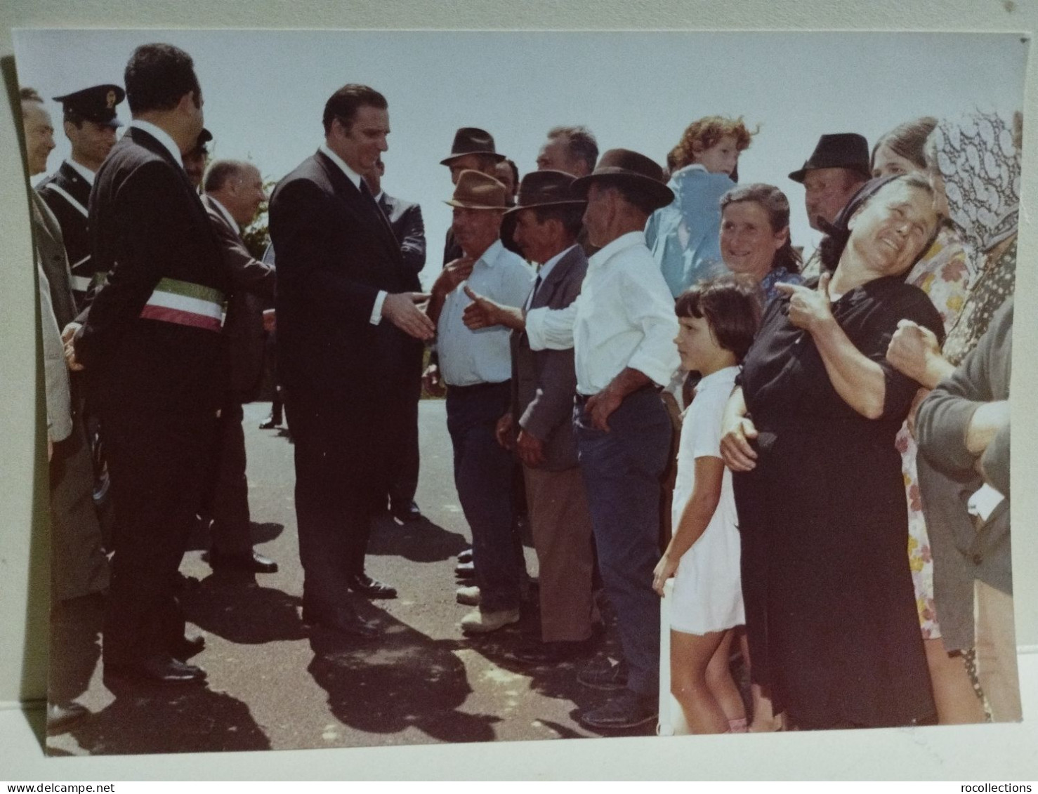 Italia Foto CITTA' SANT'ANGELO (Pescara) Autorità Ministro Natali Inaugurazioni Festeggiamenti 1970. Da Identificare - Europa