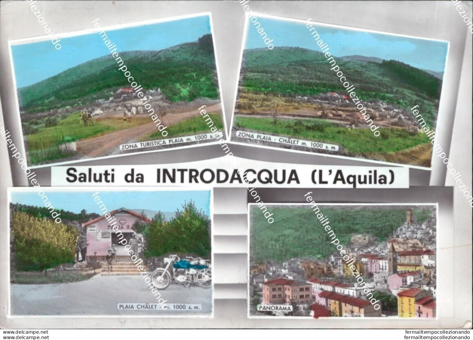 Al743 Cartolina Saluti Da Introdacqua Provincia Di L'aquila Abruzzo - L'Aquila