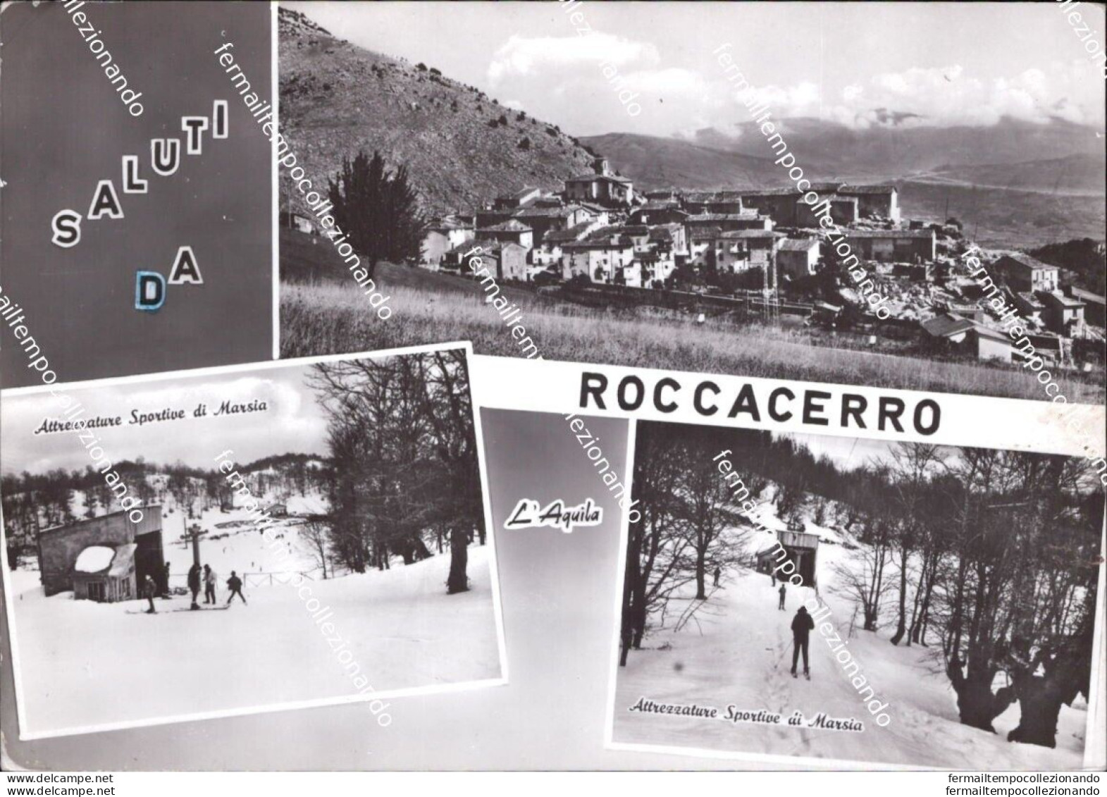 Al740 Cartolina Saluti Da Roccacerro Provincia Di L'aquila Abruzzo - L'Aquila