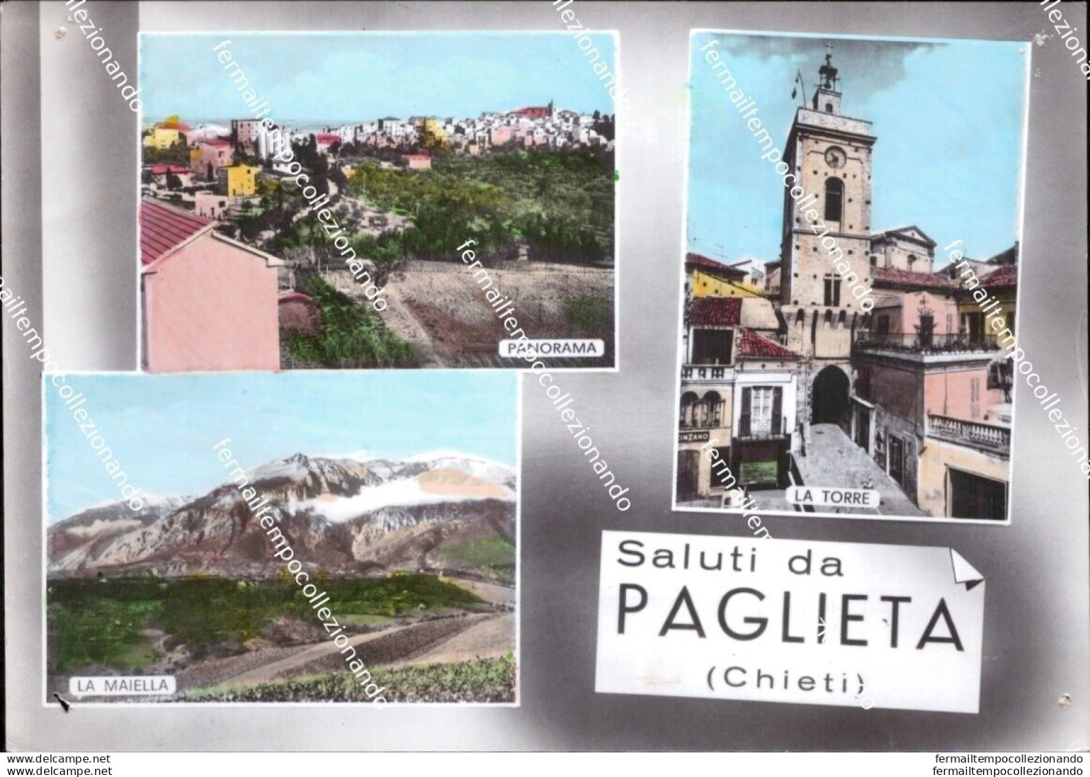 Al744 Cartolina Saluti Da Paglieta Provincia Di Chieti Abruzzo - Chieti