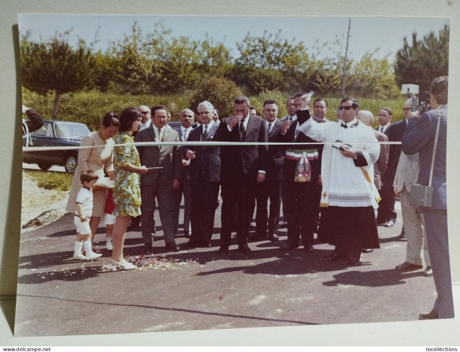 Italia Foto CITTA' SANT'ANGELO (Pescara) Autorità Ministro Natali Inaugurazioni Festeggiamenti 1970. Da Identificare - Europe