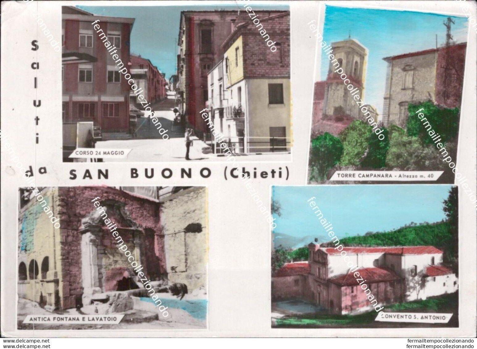 Al750 Cartolina Saluti Da San Buono Chieti  Abruzzo - Chieti