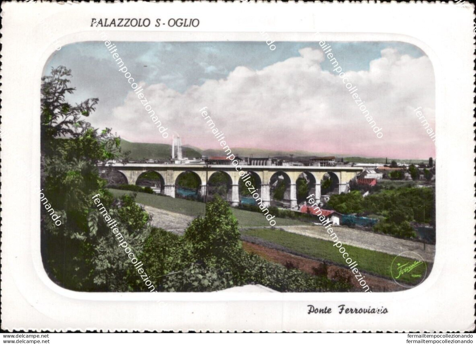 Al754 Cartolina Palazzolo S.oglio Ponte Ferroviario Provincia Brescia Lombardia - Brescia