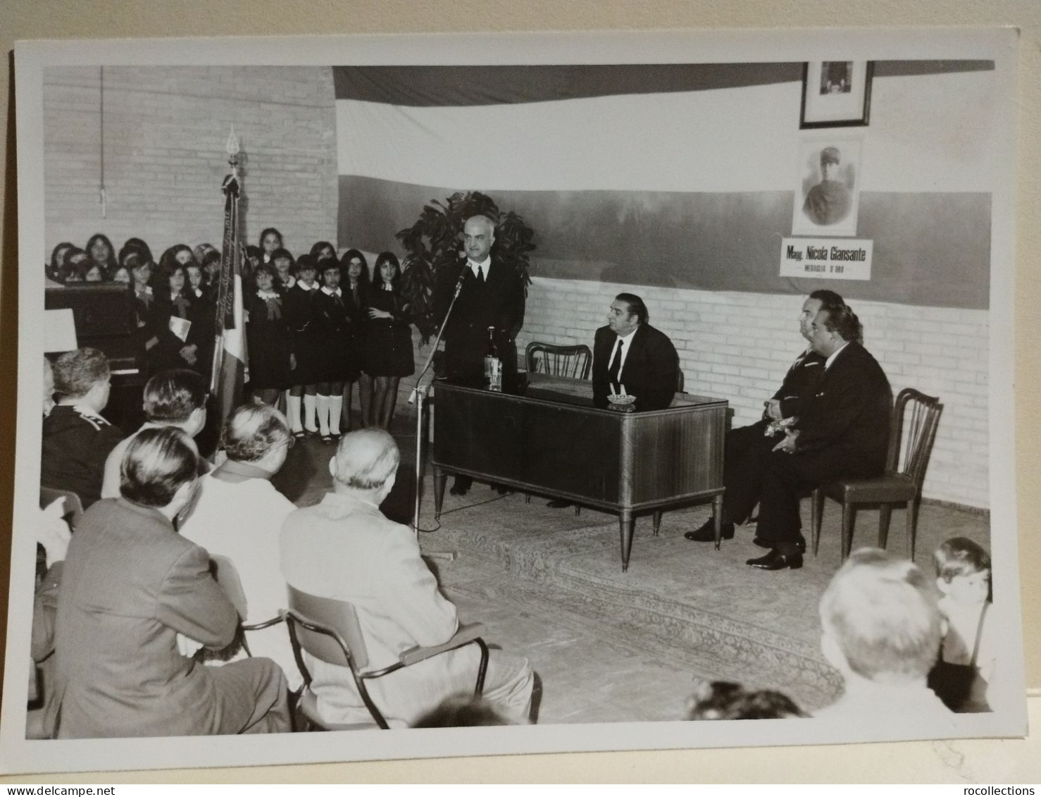 Italia Foto CITTA' SANT'ANGELO (Pescara) Autorità Ministro Natali Inaugurazioni Festeggiamenti 1970. Da Identificare - Europe